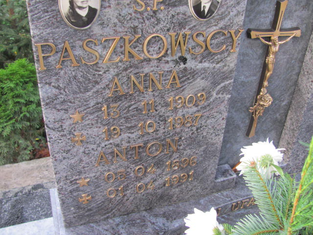 Antoni PASZKOWSKI 1896 Słupsk - Grobonet - Wyszukiwarka osób pochowanych
