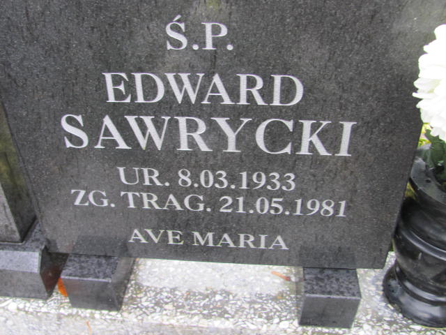 Edward SAWRYCKI 1933 Słupsk - Grobonet - Wyszukiwarka osób pochowanych
