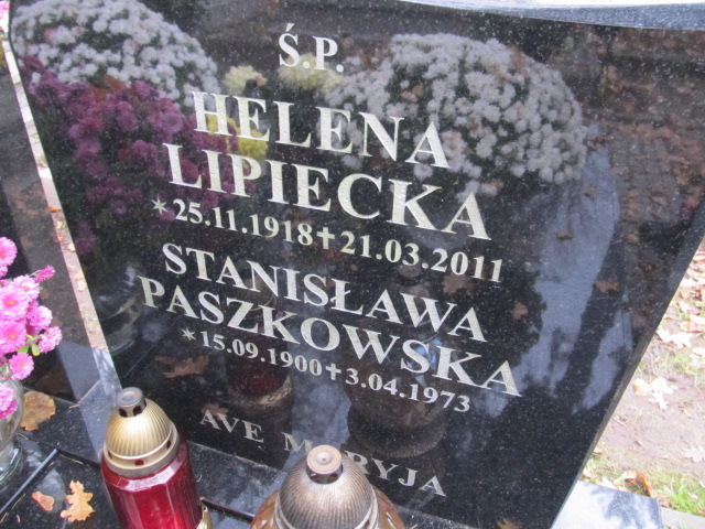 Stanisława Paszkowska 1900 Słupsk - Grobonet - Wyszukiwarka osób pochowanych