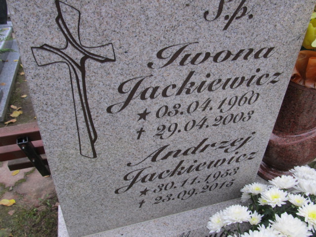 Iwona JACKIEWICZ 1960 Słupsk - Grobonet - Wyszukiwarka osób pochowanych