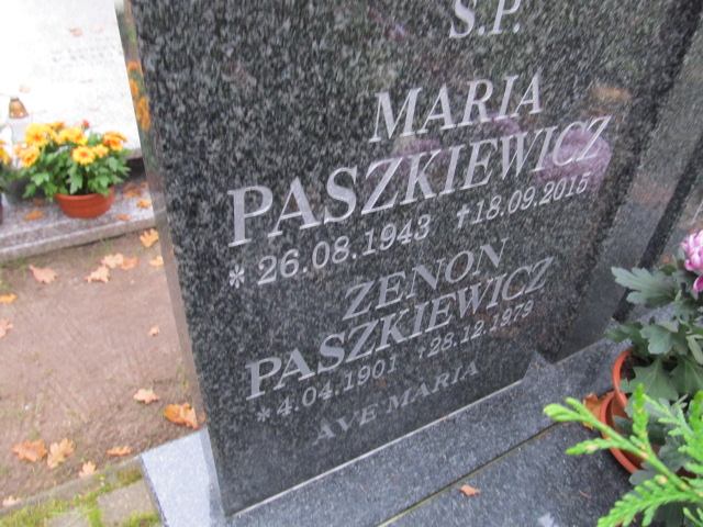 Zenon PASZKIEWICZ 1901 Słupsk - Grobonet - Wyszukiwarka osób pochowanych