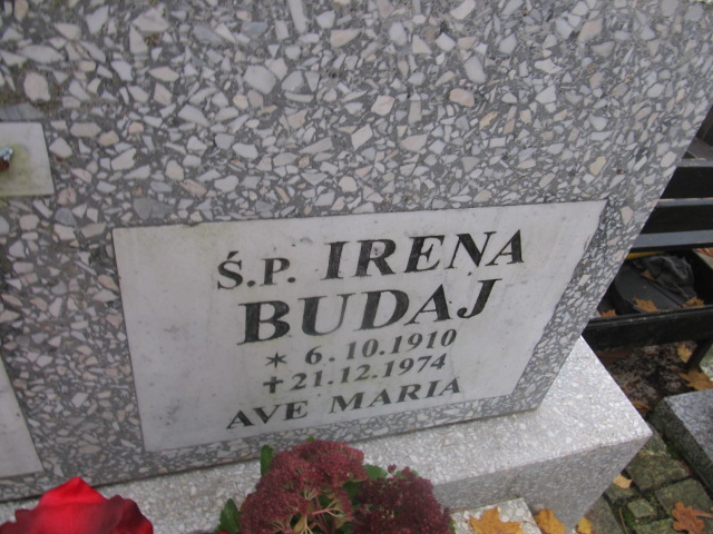 Irena BUDAJ 1910 Słupsk - Grobonet - Wyszukiwarka osób pochowanych