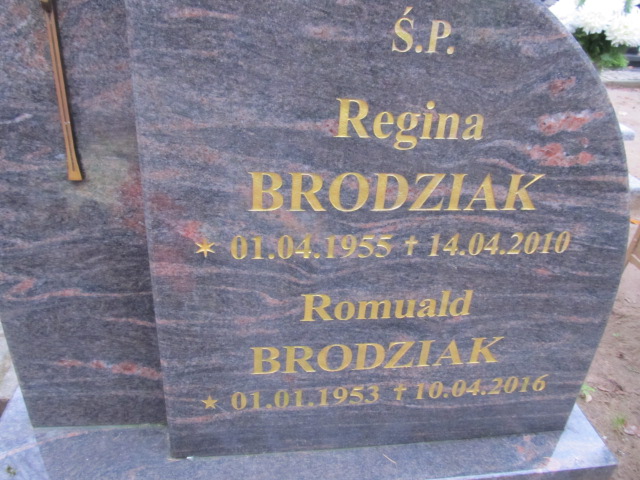Regina BRODZIAK 1955 Słupsk - Grobonet - Wyszukiwarka osób pochowanych