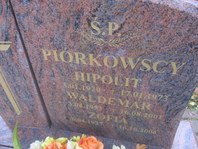 Waldemar PIÓRKOWSKI 1953 Słupsk - Grobonet - Wyszukiwarka osób pochowanych