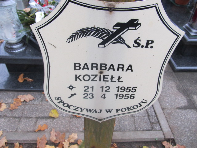 Barbara Kozieł 1955 Słupsk - Grobonet - Wyszukiwarka osób pochowanych