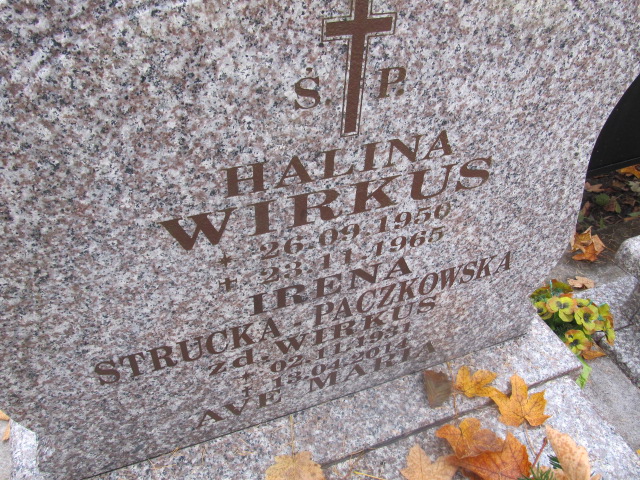 Irena STRUCKA-PACZKOWSKA 1931 Słupsk - Grobonet - Wyszukiwarka osób pochowanych