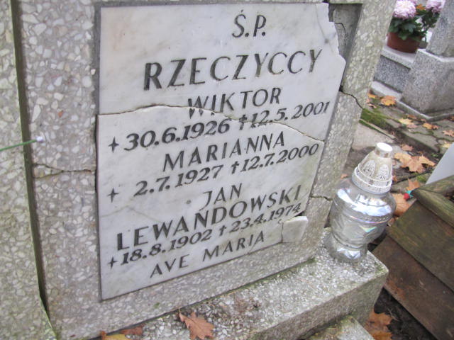 Marianna RZECZYCKA 1927 Słupsk - Grobonet - Wyszukiwarka osób pochowanych