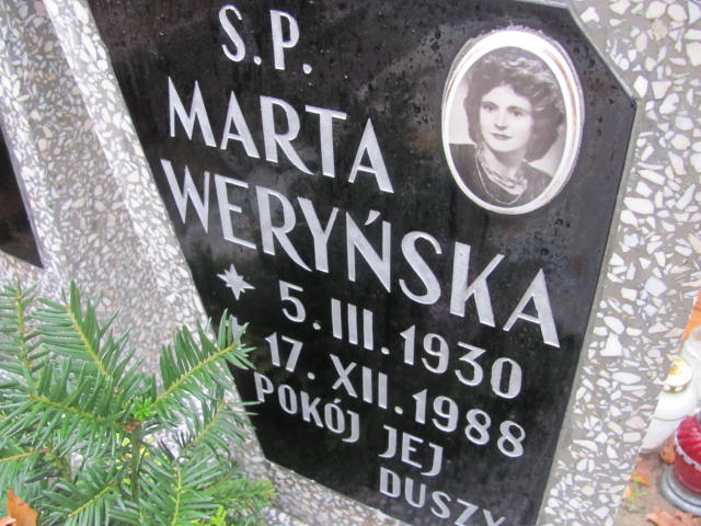 Marta WERYŃSKA 1930 Słupsk - Grobonet - Wyszukiwarka osób pochowanych