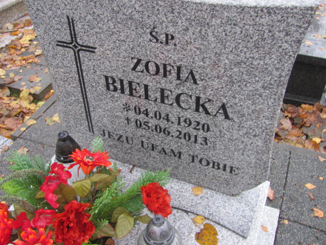 Zofia BIELECKA 1920 Słupsk - Grobonet - Wyszukiwarka osób pochowanych