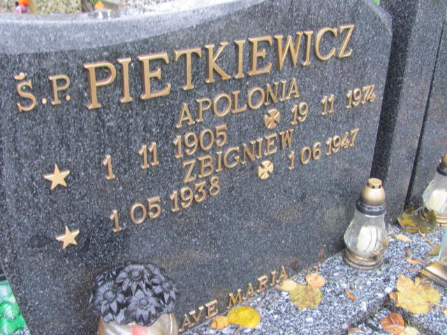 Zbigniew PIETKIEWICZ 1938 Słupsk - Grobonet - Wyszukiwarka osób pochowanych