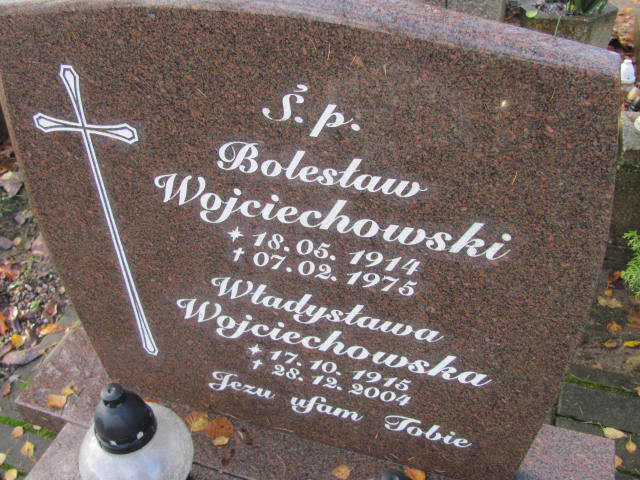 Bolesław WOJCIECHOWSKI 1914 Słupsk - Grobonet - Wyszukiwarka osób pochowanych