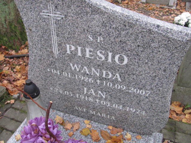 Jan Piesio 1918 Słupsk - Grobonet - Wyszukiwarka osób pochowanych