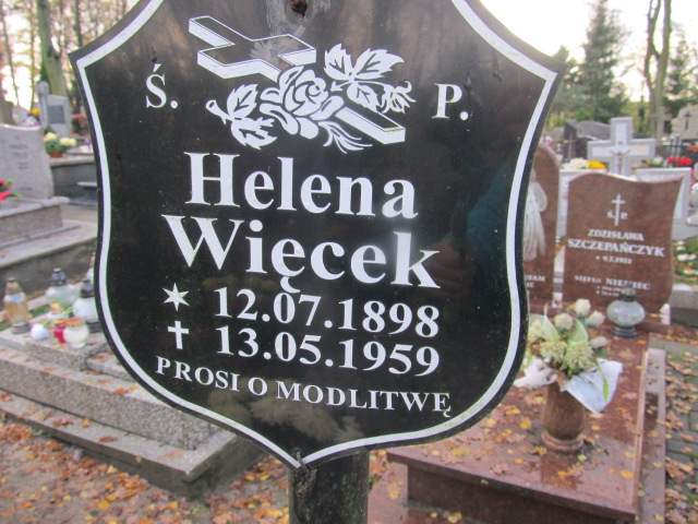 Helena WIĘCEK 1898 Słupsk - Grobonet - Wyszukiwarka osób pochowanych