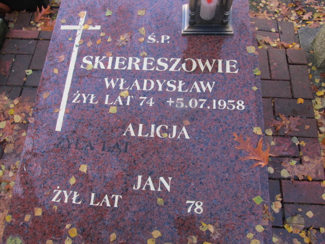 Alicja SKIERESZ 1924 Słupsk - Grobonet - Wyszukiwarka osób pochowanych