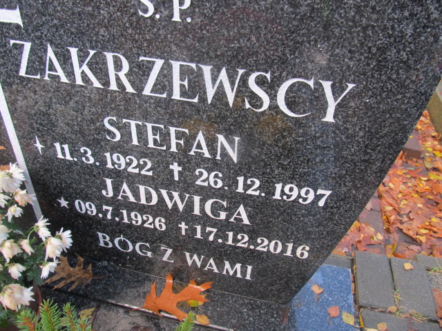 Jadwiga ZAKRZEWSKA 1926 Słupsk - Grobonet - Wyszukiwarka osób pochowanych