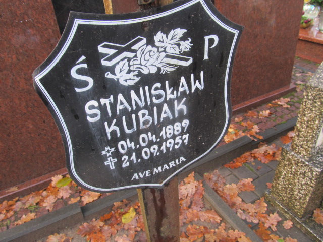 Stanisław KUBIAK 1886 Słupsk - Grobonet - Wyszukiwarka osób pochowanych