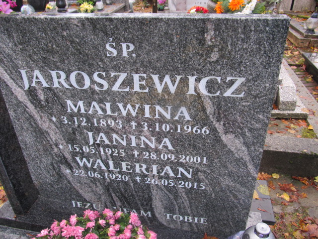 Malwina Jaroszewicz 1893 Słupsk - Grobonet - Wyszukiwarka osób pochowanych