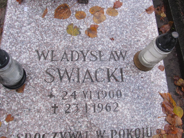 Władysław ŚWIACKI 1900 Słupsk - Grobonet - Wyszukiwarka osób pochowanych