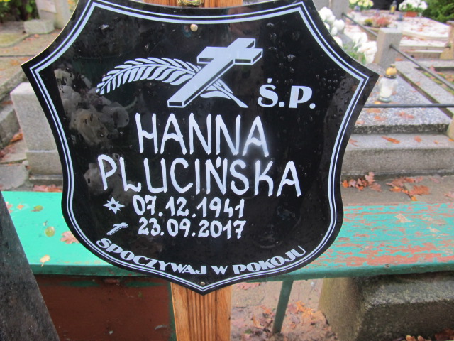 Hanna PLUCIŃSKA 1941 Słupsk - Grobonet - Wyszukiwarka osób pochowanych