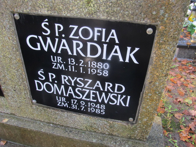 Ryszard DOMASZEWSKI 1943 Słupsk - Grobonet - Wyszukiwarka osób pochowanych