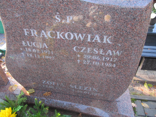 Zbigniew FRĄCKOWIAK 1954 Słupsk - Grobonet - Wyszukiwarka osób pochowanych