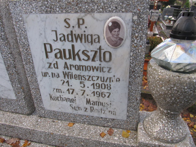 Jadwiga PAUKSZTO 1908 Słupsk - Grobonet - Wyszukiwarka osób pochowanych