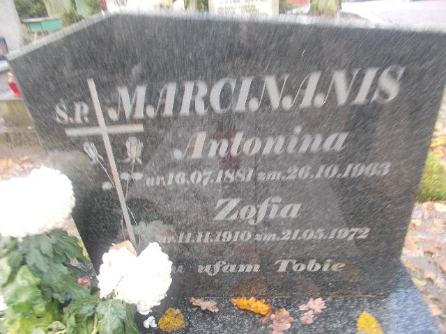 Zofia MARCINANIS 1911 Słupsk - Grobonet - Wyszukiwarka osób pochowanych