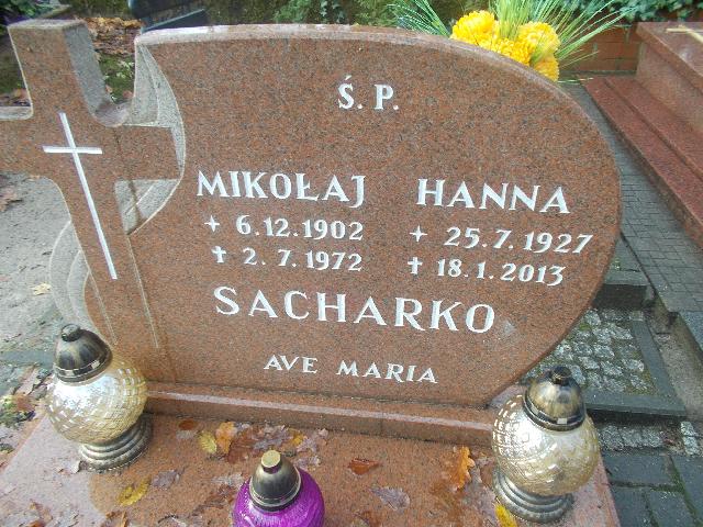 Mikołaj SACHARKO 1902 Słupsk - Grobonet - Wyszukiwarka osób pochowanych