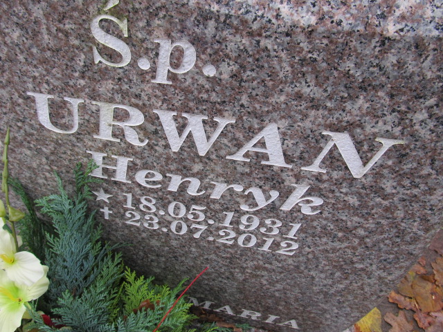 Henryk URWAN 1931 Słupsk - Grobonet - Wyszukiwarka osób pochowanych