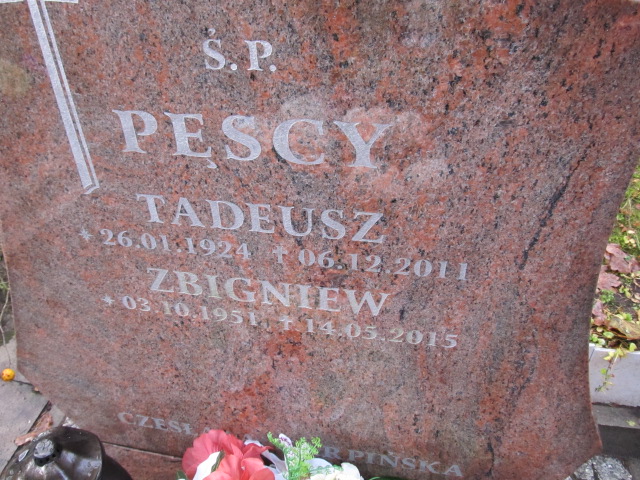 Zbigniew PĘSKI 1951 Słupsk - Grobonet - Wyszukiwarka osób pochowanych