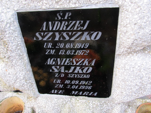 Agnieszka SAJKO 1942 Słupsk - Grobonet - Wyszukiwarka osób pochowanych