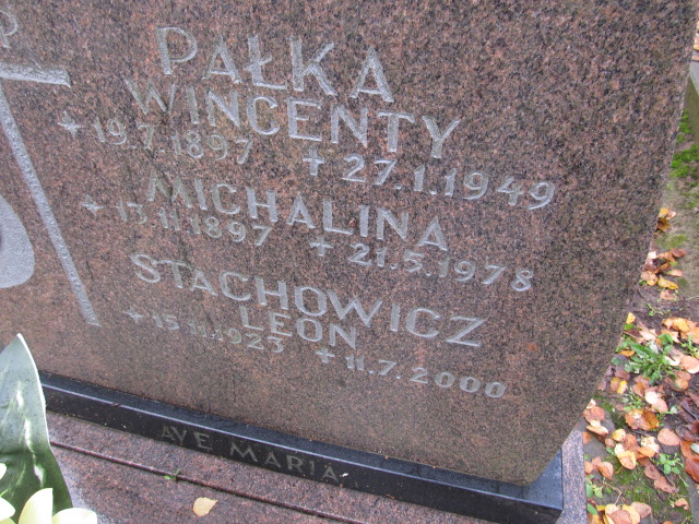 Michalina PAŁKA 1897 Słupsk - Grobonet - Wyszukiwarka osób pochowanych