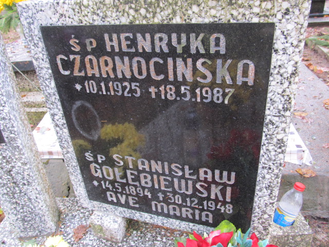 Henryka CZARNOCIŃSKA 1925 Słupsk - Grobonet - Wyszukiwarka osób pochowanych