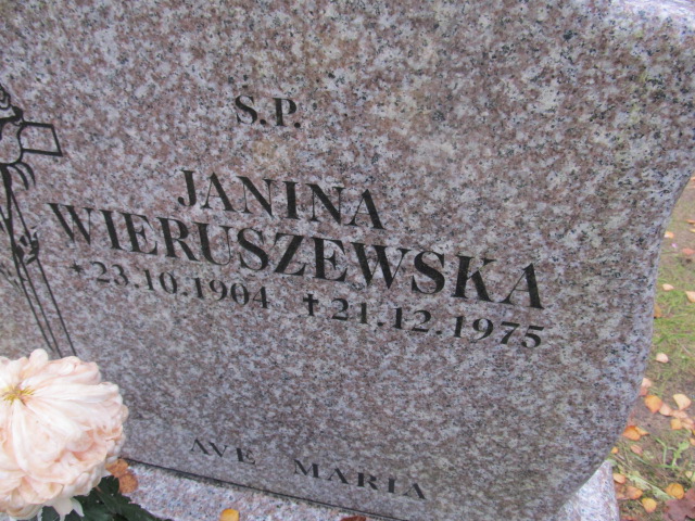 Janina WIERUSZEWSKA 1904 Słupsk - Grobonet - Wyszukiwarka osób pochowanych