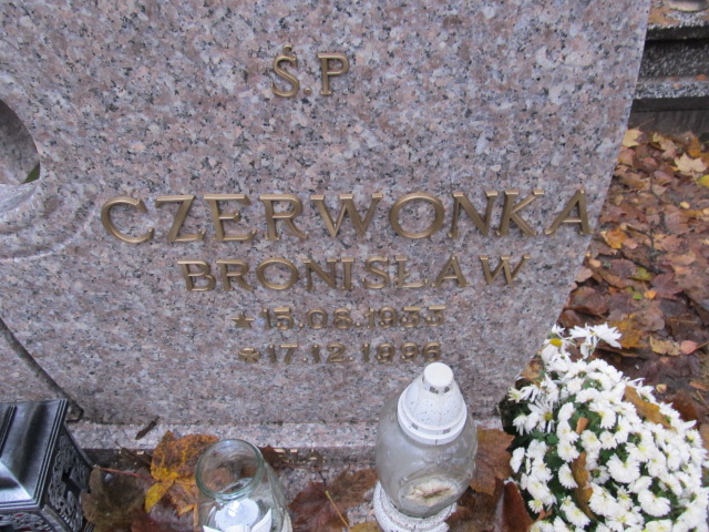 Bronisław CZERWONKA 1933 Słupsk - Grobonet - Wyszukiwarka osób pochowanych