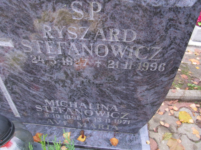 Ryszard STEFANOWICZ 1927 Słupsk - Grobonet - Wyszukiwarka osób pochowanych