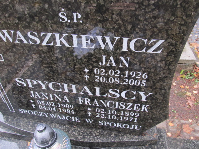 Janina SPYCHALSKA 1909 Słupsk - Grobonet - Wyszukiwarka osób pochowanych