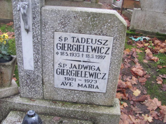 Tadeusz GIERGIELEWICZ 1933 Słupsk - Grobonet - Wyszukiwarka osób pochowanych