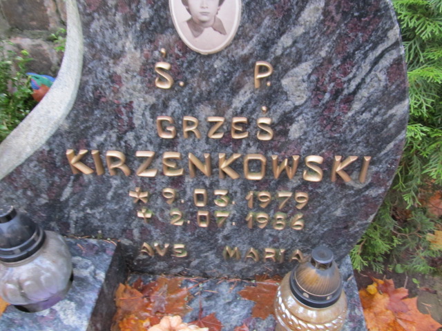 Grzegorz KIRZENKOWSKI 1979 Słupsk - Grobonet - Wyszukiwarka osób pochowanych