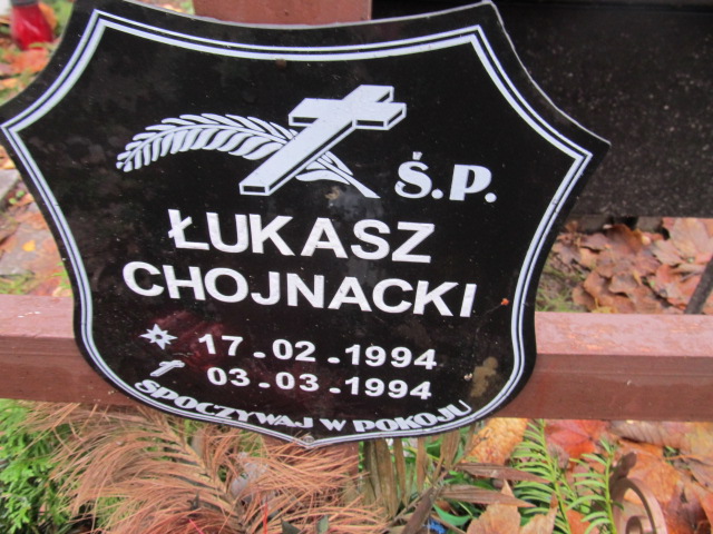 Grób Łukasz Chojnacki