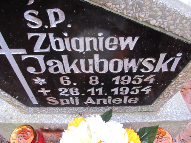 Zbigniew JAKUBOWSKI 1954 Słupsk - Grobonet - Wyszukiwarka osób pochowanych