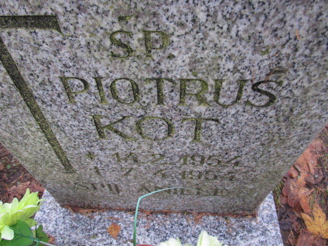 Piotr KOT 1954 Słupsk - Grobonet - Wyszukiwarka osób pochowanych