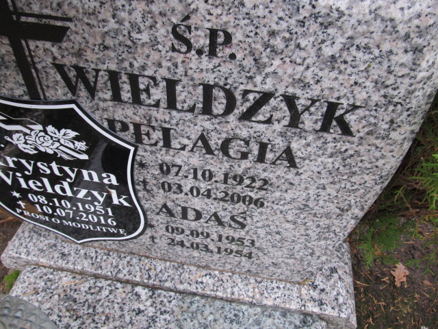 Pelagia WIELDZYK 1922 Słupsk - Grobonet - Wyszukiwarka osób pochowanych