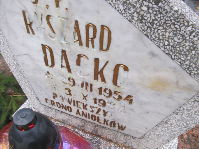 Ryszard Dacko 1954 Słupsk - Grobonet - Wyszukiwarka osób pochowanych