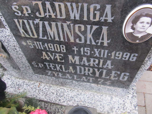 Jadwiga KUŹMIŃSKA 1908 Słupsk - Grobonet - Wyszukiwarka osób pochowanych