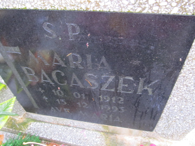 Maria BĄCIASZEK 1912 Słupsk - Grobonet - Wyszukiwarka osób pochowanych
