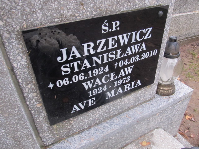 Wacław JARZEWICZ 1924 Słupsk - Grobonet - Wyszukiwarka osób pochowanych