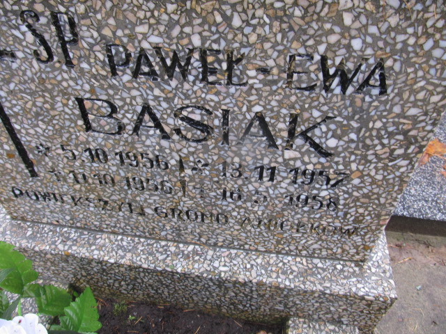 Paweł BASIAK 1956 Słupsk - Grobonet - Wyszukiwarka osób pochowanych