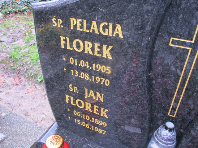 Pelagia FLOREK 1905 Słupsk - Grobonet - Wyszukiwarka osób pochowanych