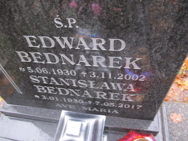 Jadwiga BEDNAREK 1955 Słupsk - Grobonet - Wyszukiwarka osób pochowanych